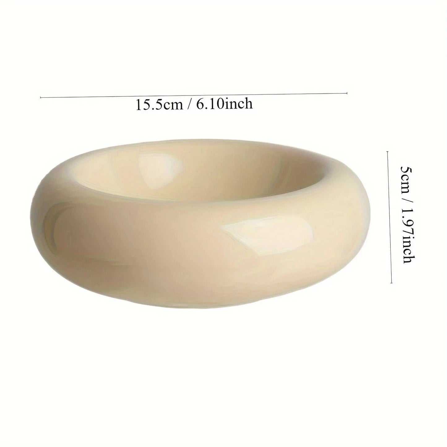 Mała Miska Dla Kota Ceramiczna Pączek 15,5 cm | Akcesoria Kota Żółty