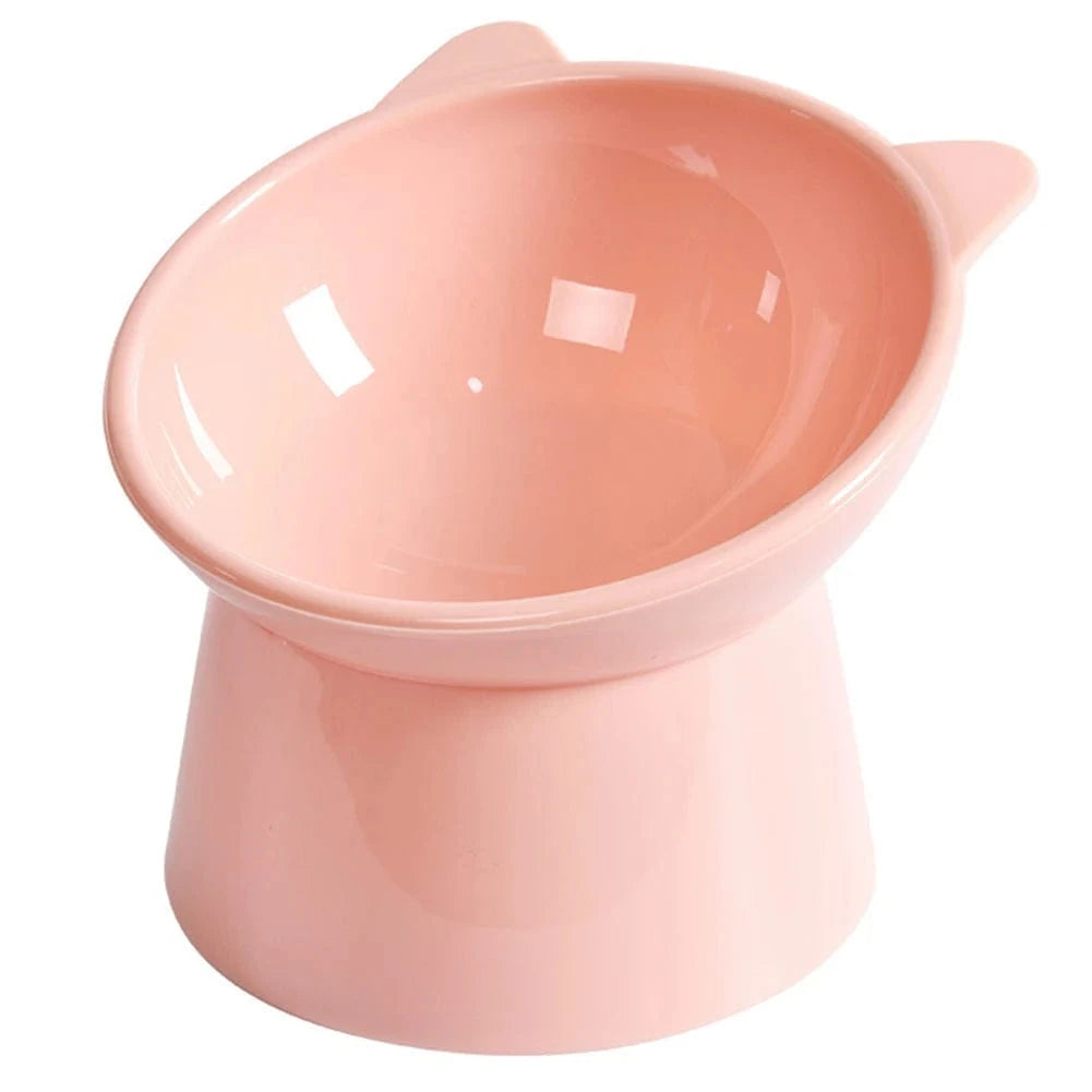Miska Dla Kota Na Karmę Ergonomiczna Podwyższona | Akcesoria Kota Różowy