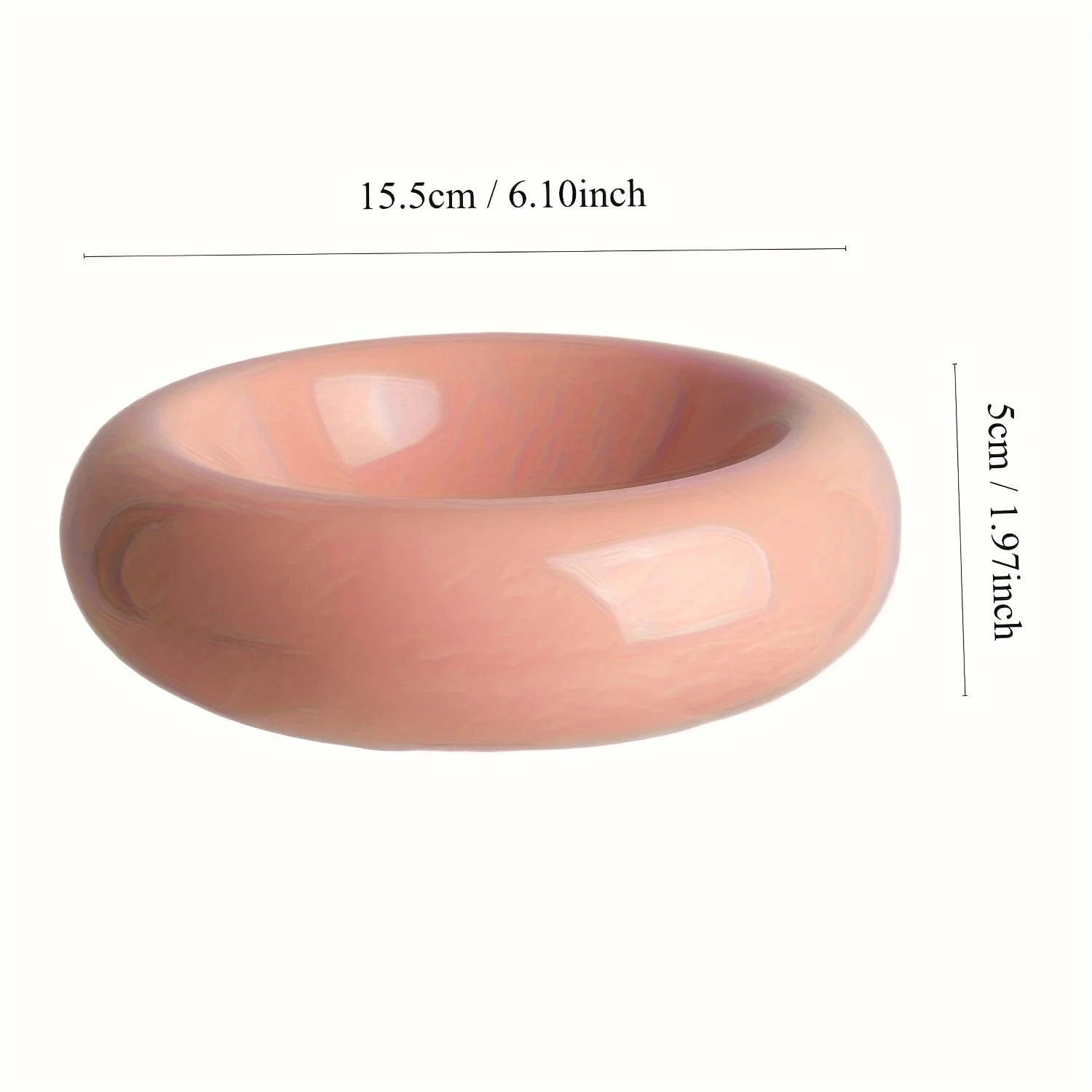 Mała Miska Dla Kota Ceramiczna Pączek 15,5 cm | Akcesoria Kota Różowy
