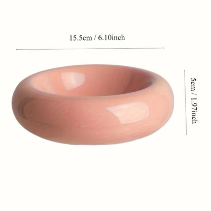 Mała Miska Dla Kota Ceramiczna Pączek 15,5 cm | Akcesoria Kota Różowy